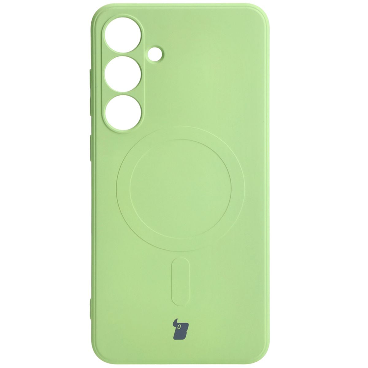 Schutzhülle für Galaxy S24 Plus, Bizon Case Silicone Magnetic Sq, Hellgrün