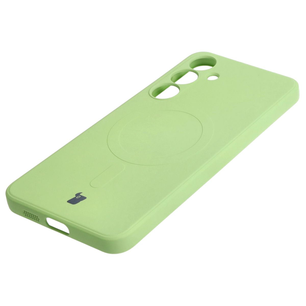 Schutzhülle für Galaxy S24 Plus, Bizon Case Silicone Magnetic Sq, Hellgrün