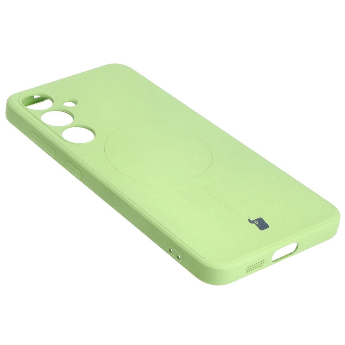 Schutzhülle für Galaxy S24 Plus, Bizon Case Silicone Magnetic Sq, Hellgrün