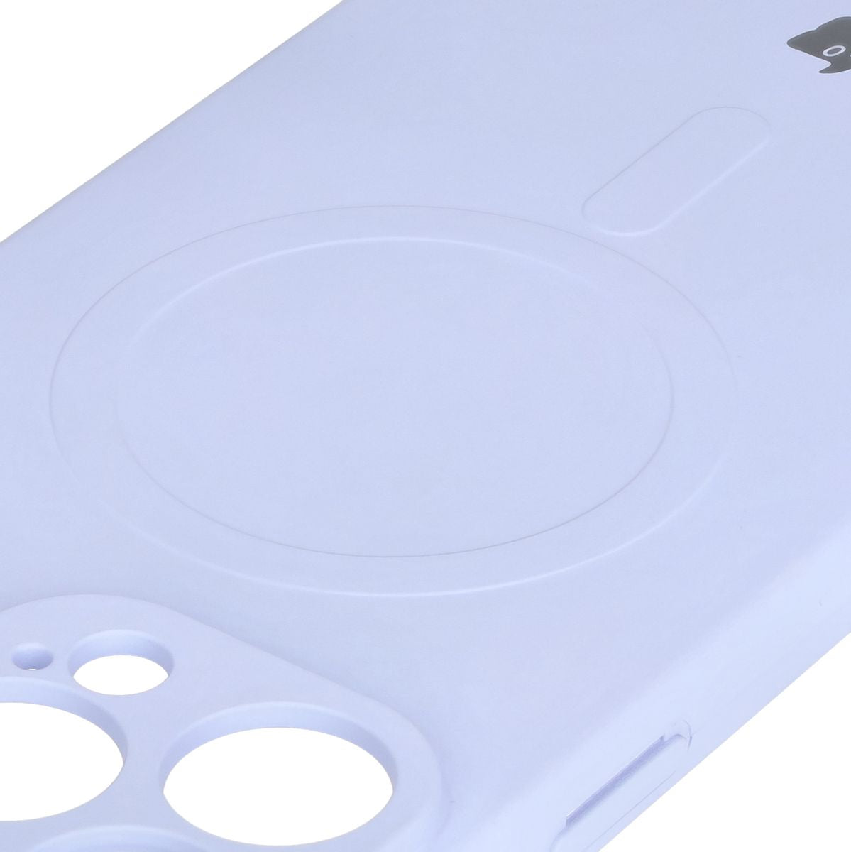 Silikon Handyhülle mit Magnetring für iPhone 16 Pro, Bizon Case Silicone Magnetic, Hellviolett