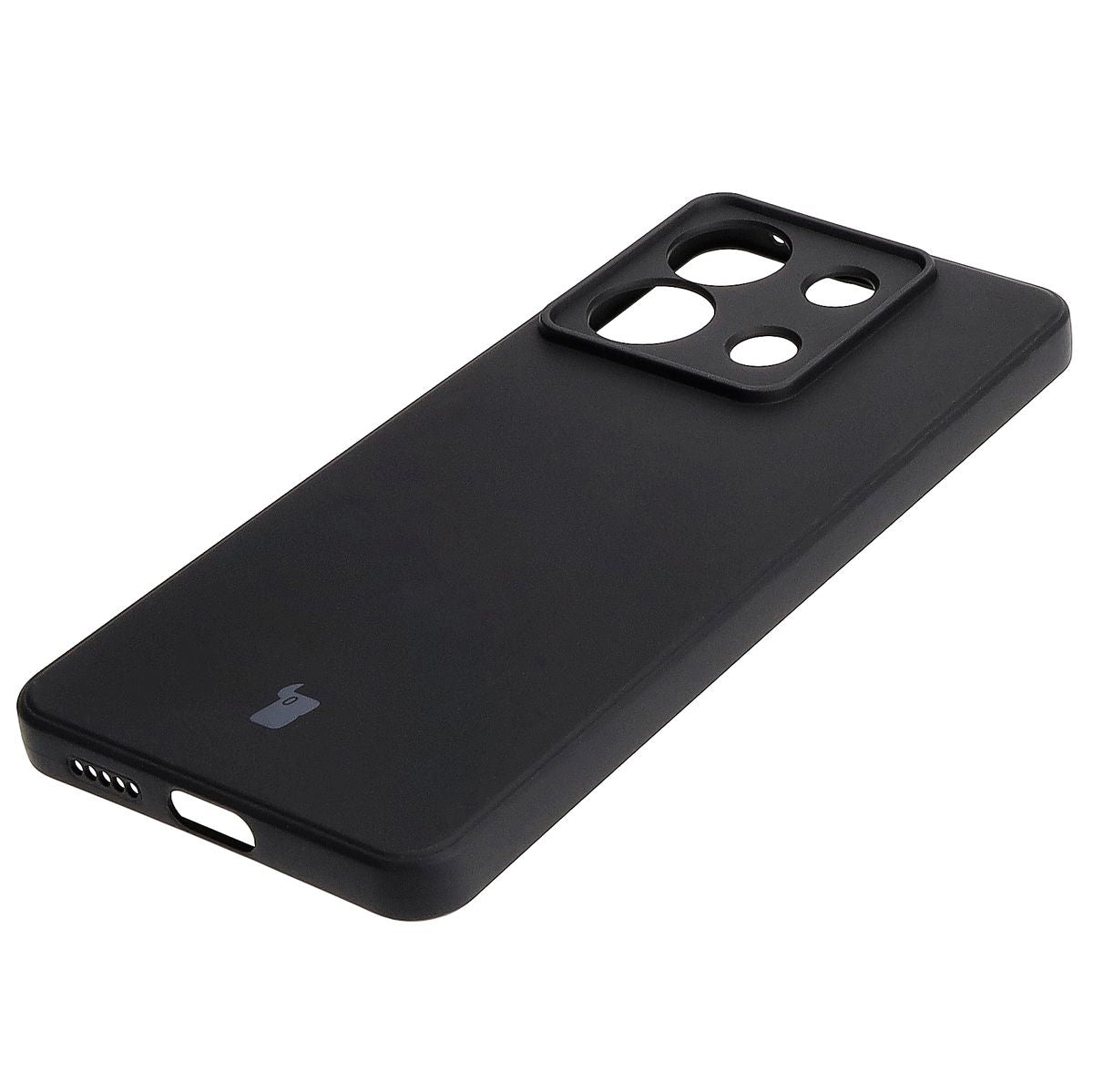 Schutzhülle für Xiaomi Poco X6 / Xiaomi Redmi Note 13 Pro 5G, Bizon Case Silicone Sq, Schwarz
