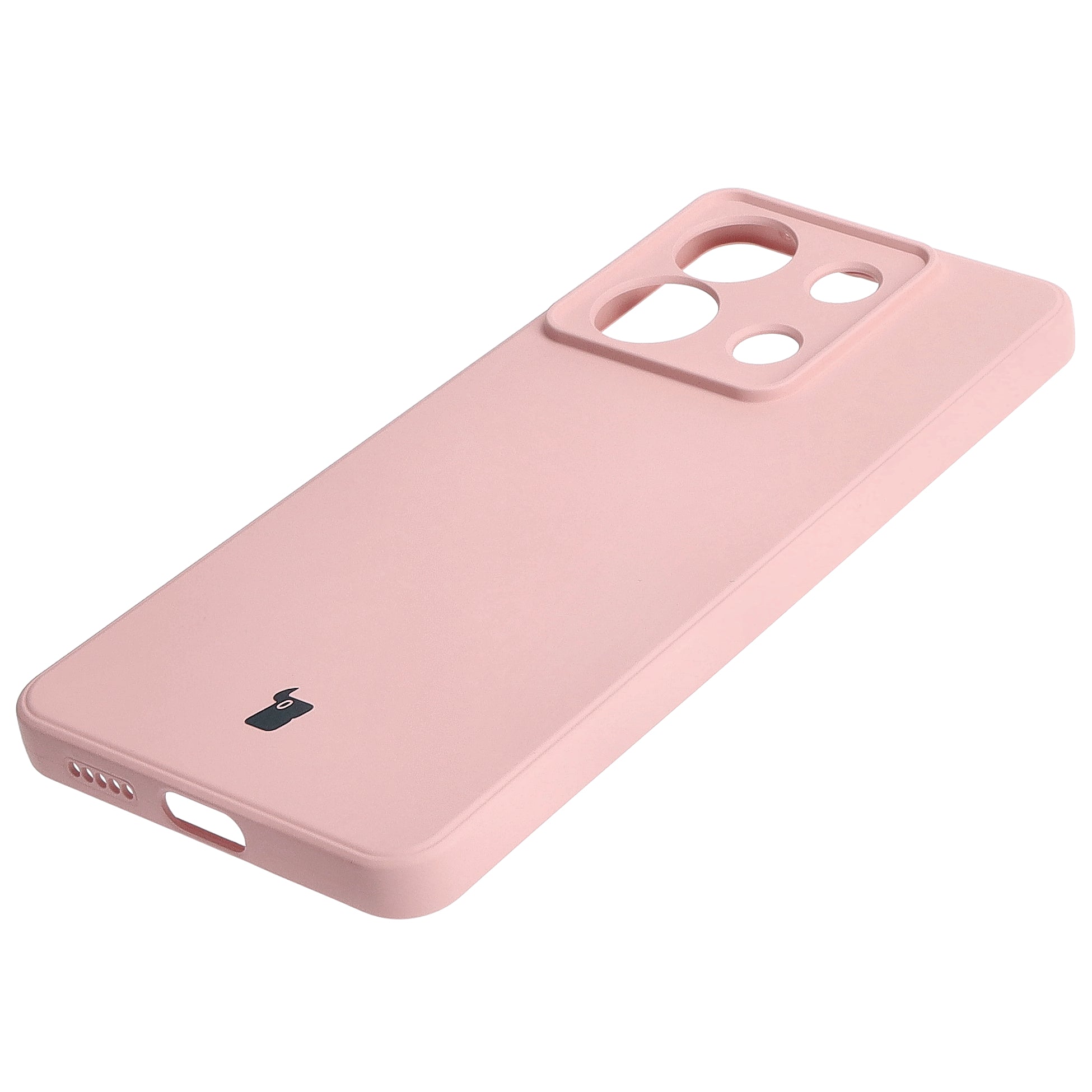 Schutzhülle für Xiaomi Poco X6 / Xiaomi Redmi Note 13 Pro 5G, Bizon Case Silicone Sq, Hellrosa
