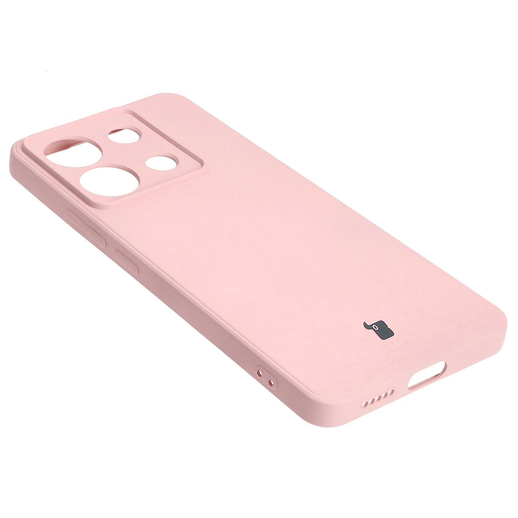 Schutzhülle für Xiaomi Poco X6 / Xiaomi Redmi Note 13 Pro 5G, Bizon Case Silicone Sq, Hellrosa