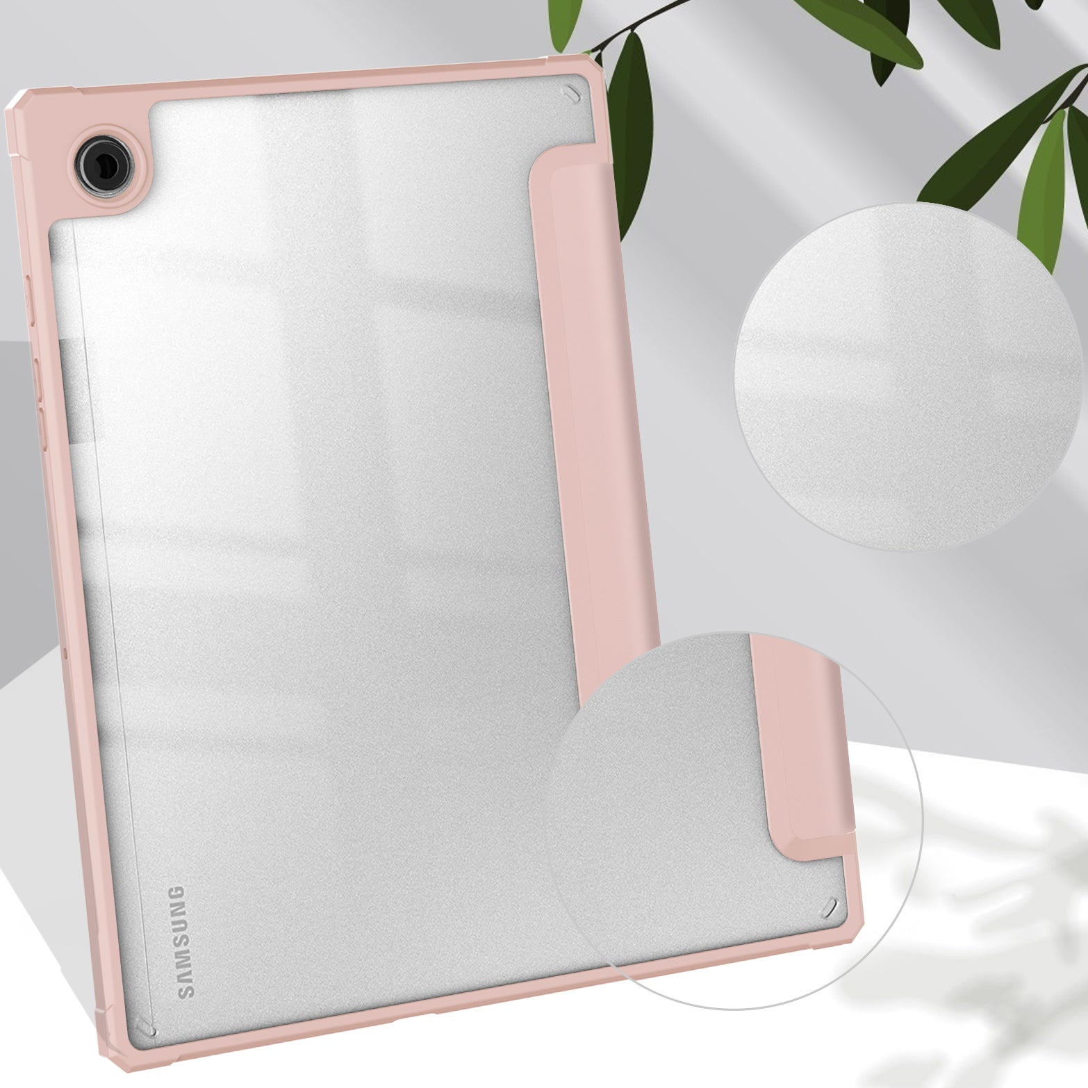 Schutzhülle Bizon Case Tab Clear Matt für Galaxy Tab A8 2021, Rosegold