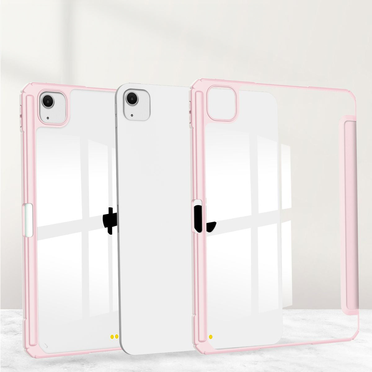 Schutzhülle für iPad Air 13" 2025 / 2024, Bizon Case Tab Clear Matt, Rosa