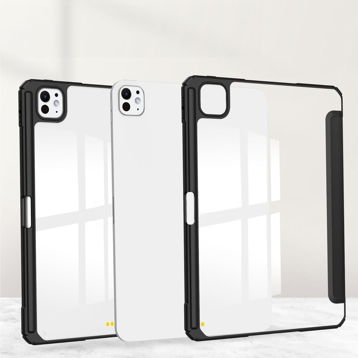 Schutzhülle für iPad Pro 11" 5 gen. 2024, Bizon Case Tab Clear Matt, Schwarz