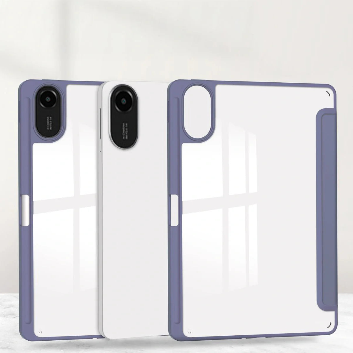 Schutzhülle mit Klappe für Xiaomi Redmi Pad 2, Bizon Case Tab Clear Matt, Lavendel