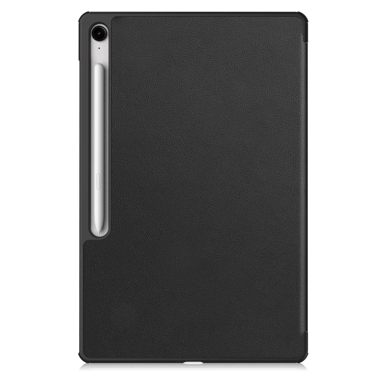 Schutzhülle für Galaxy Tab S10 FE Plus, Bizon Case Tab Croc, Schwarz
