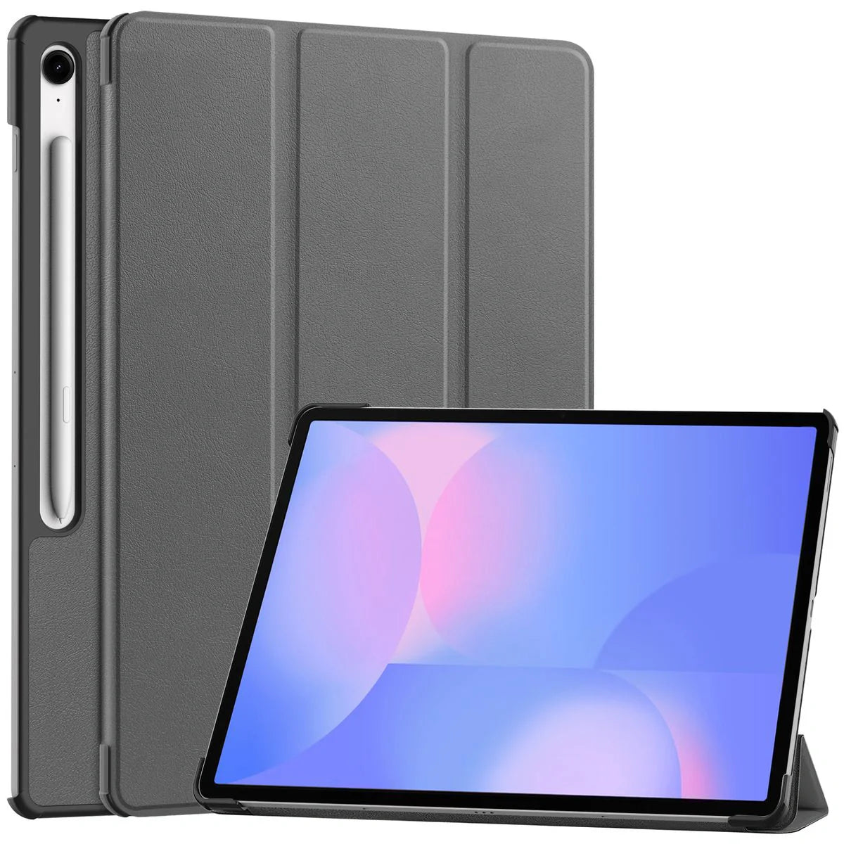 Schutzhülle für Galaxy Tab S10 FE Plus, Bizon Case Tab Croc, Grau