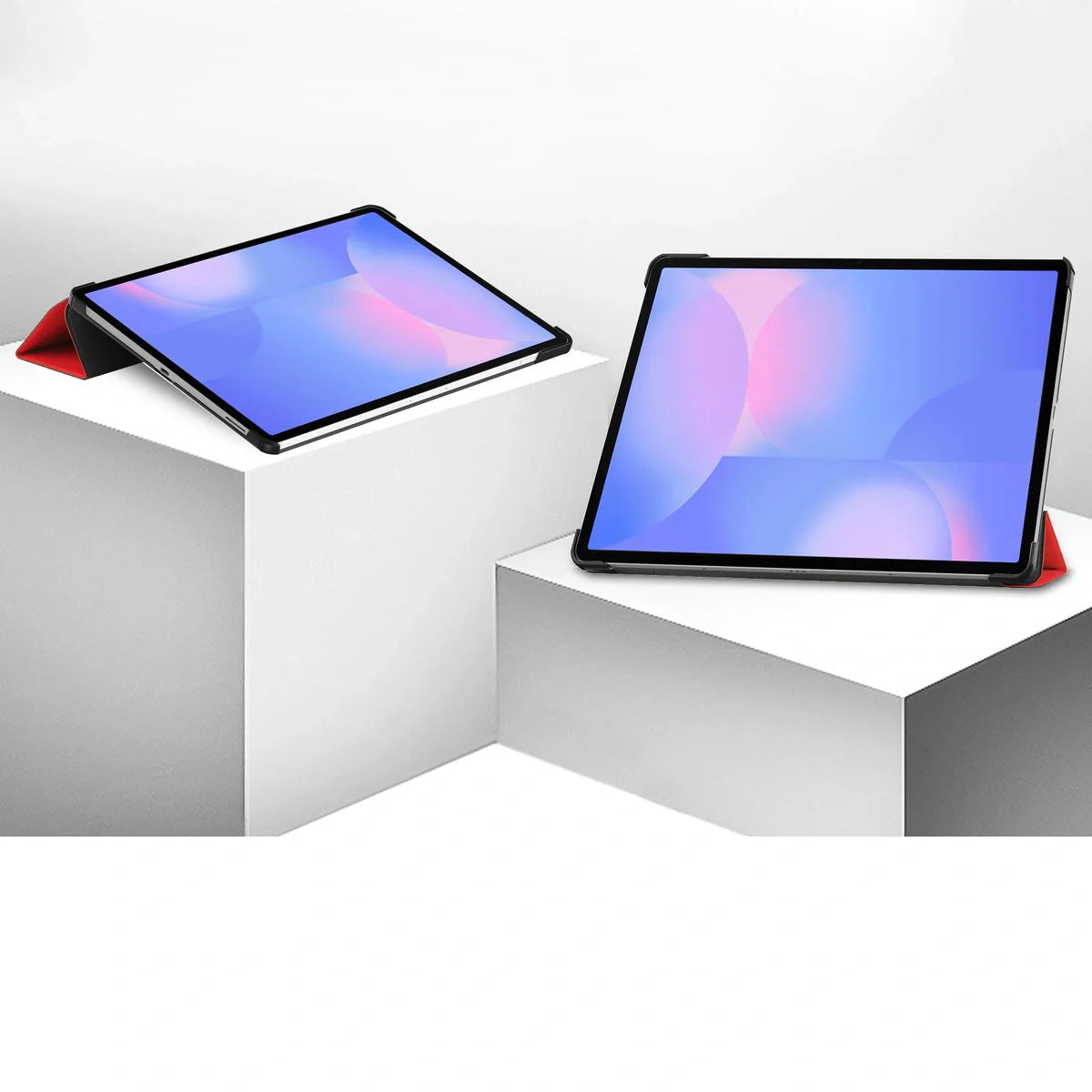 Schutzhülle für Galaxy Tab S10 FE Plus, Bizon Case Tab Croc, Rot