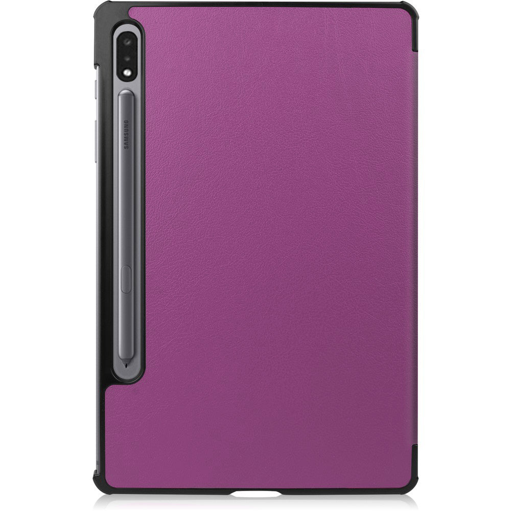 Schutzhülle Bizon Case Tab Croc für Galaxy Tab S8 / S7, Dunkelviolett