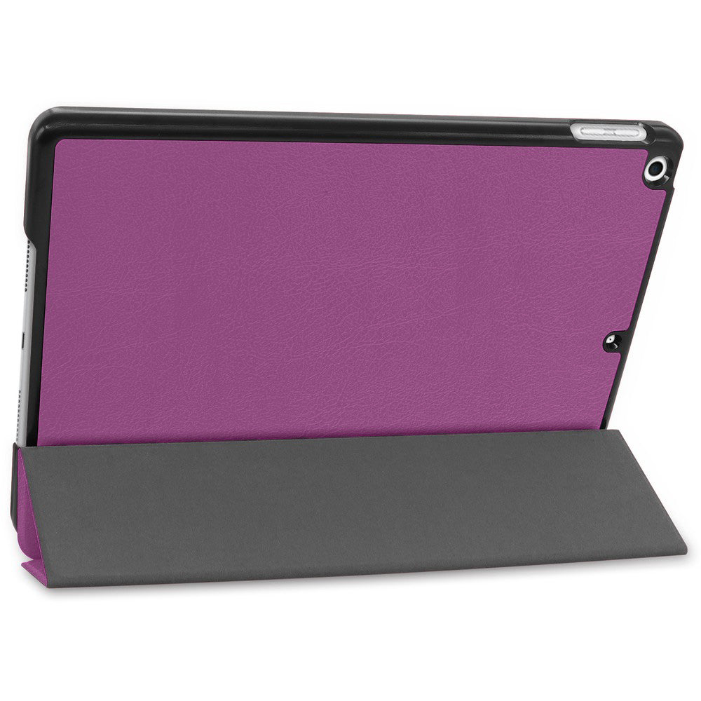 Schutzhülle Bizon Case Tab Croc für iPad 9/8/7 10.2 2021/2020/2019, Dunkelviolett