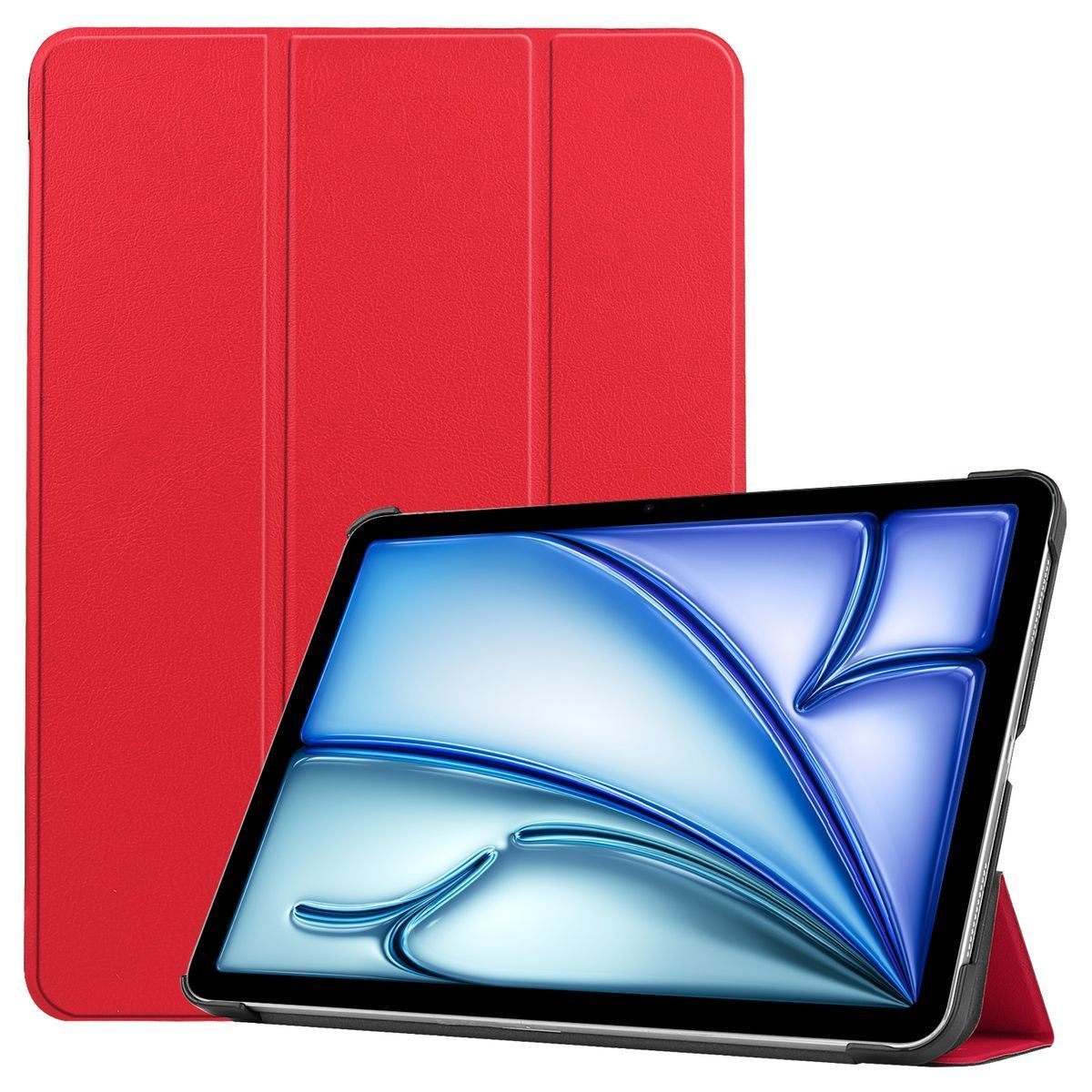 Schutzhülle für iPad Air 13" 2025 / 2024, Bizon Case Tab Croc, Rot