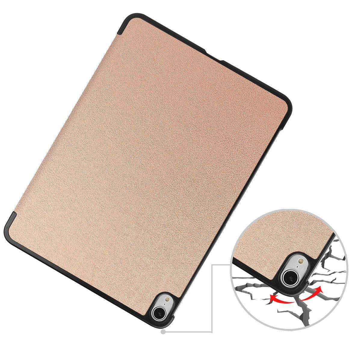 Schutzhülle für iPad Air 13" 2025 / 2024, Bizon Case Tab Croc, Rosegold