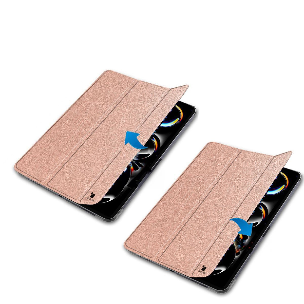 Schutzhülle für iPad Pro 11" 2025 / 2024, Bizon Case Tab Croc, Rosegold