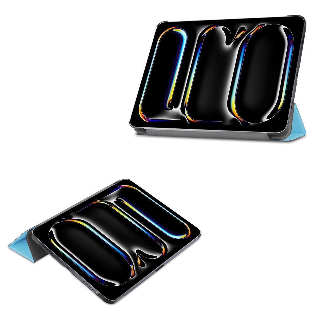 Schutzhülle für iPad Pro 11" 2025 / 2024, Bizon Case Tab Croc, Blau