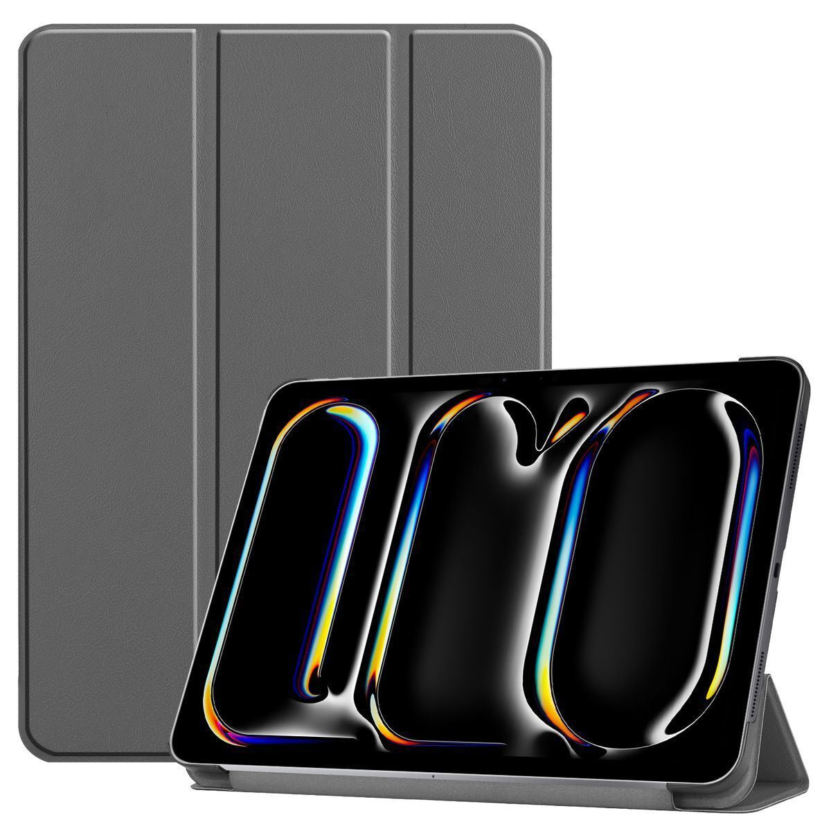 Schutzhülle für iPad Pro 13" 2025 / 2024, Bizon Case Tab Croc, Grau