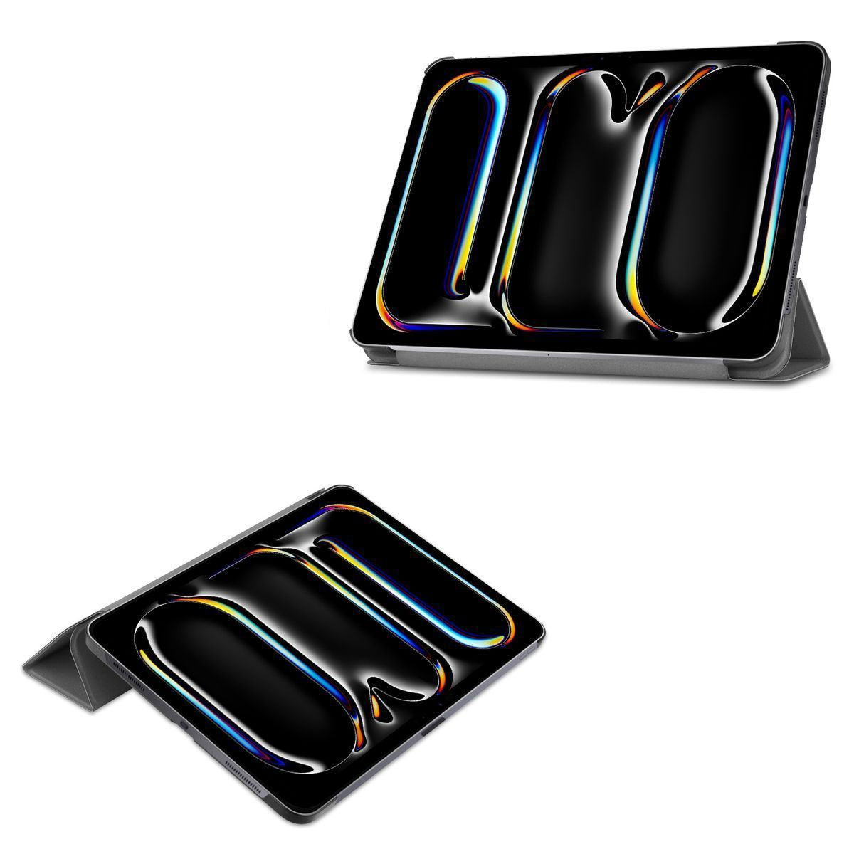 Schutzhülle für iPad Pro 13" 2025 / 2024, Bizon Case Tab Croc, Grau