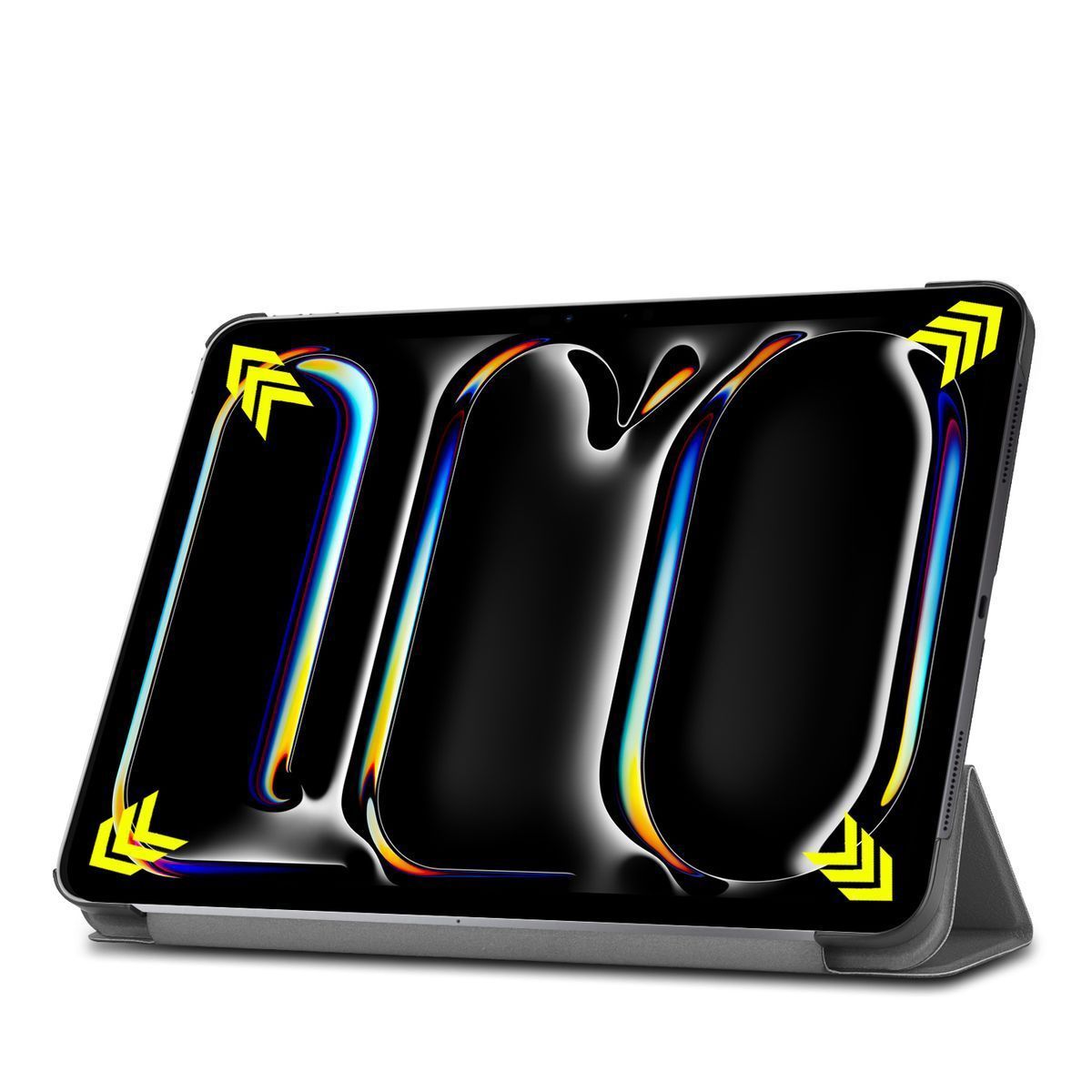 Schutzhülle für iPad Pro 13" 2025 / 2024, Bizon Case Tab Croc, Grau
