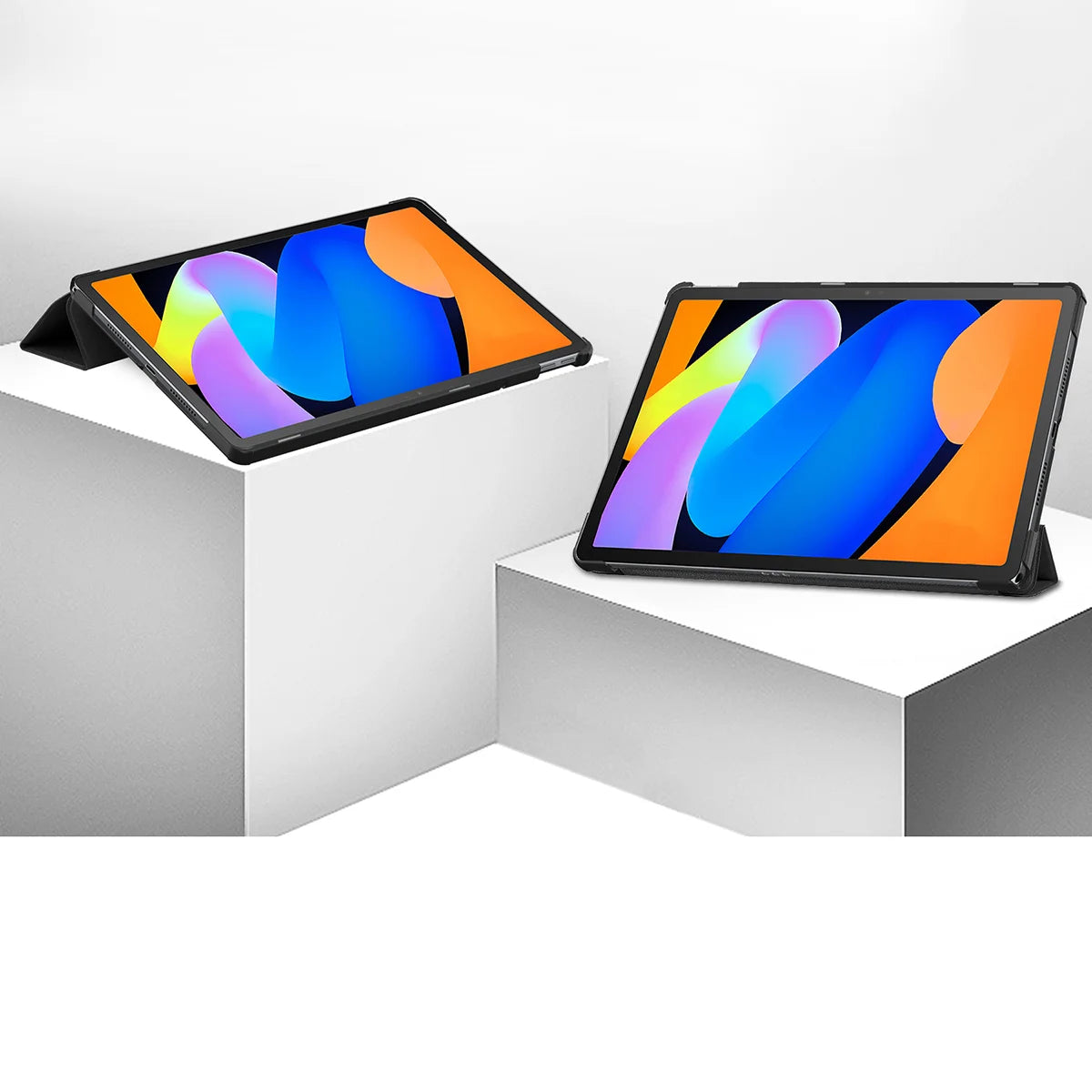 Etui z klapką Bizon Case Tab Croc do Lenovo Idea Tab 11, czarne