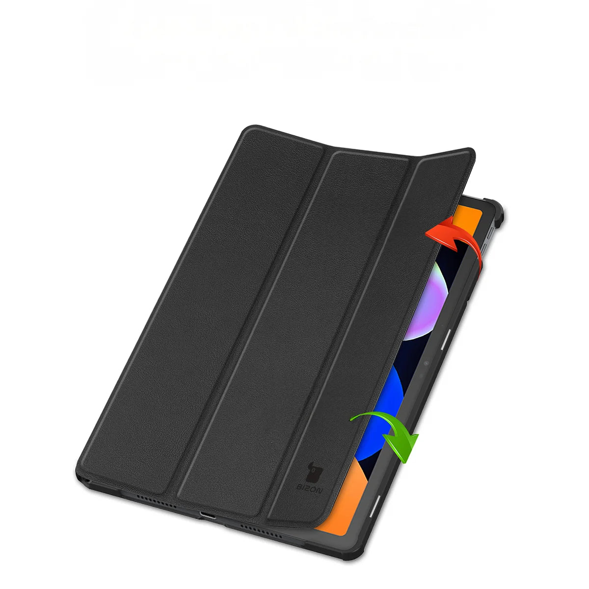 Schutzhülle für Lenovo Idea Tab 11, Bizon Case Tab Croc, Schwarz