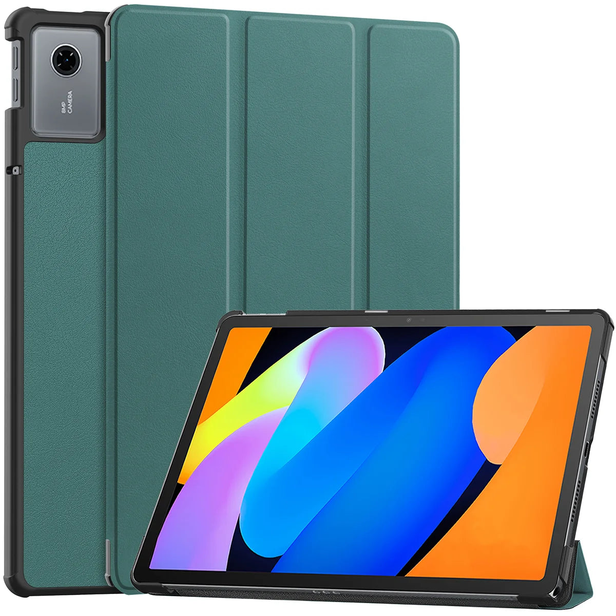 Schutzhülle für Lenovo Idea Tab 11, Bizon Case Tab Croc, Dunkelgrün