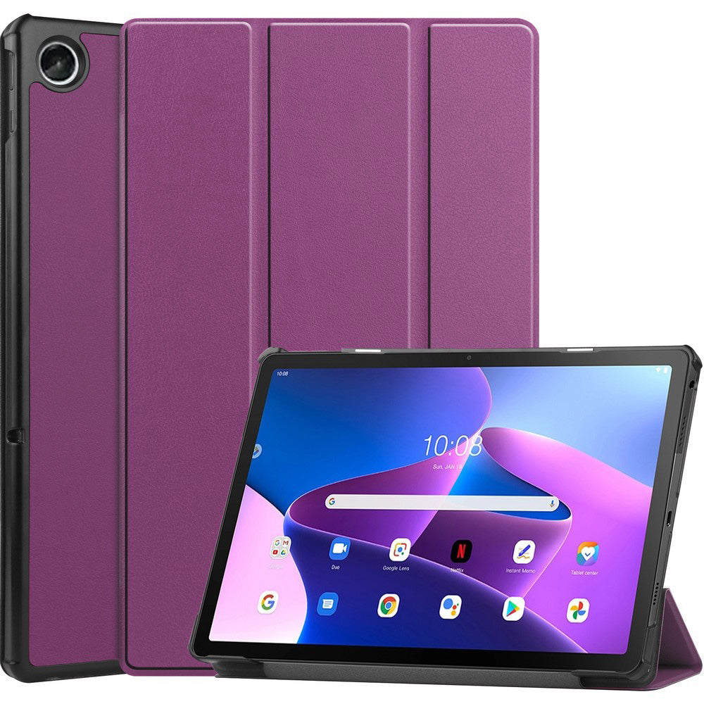 Schutzhülle Bizon Case Tab Croc für Lenovo Tab M10 Plus Gen 3, Dunkelviolett