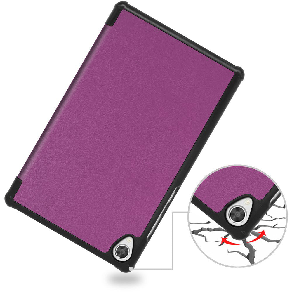 Schutzhülle Bizon Case Tab Croc für Lenovo Tab M8 Gen 3, Dunkelviolett