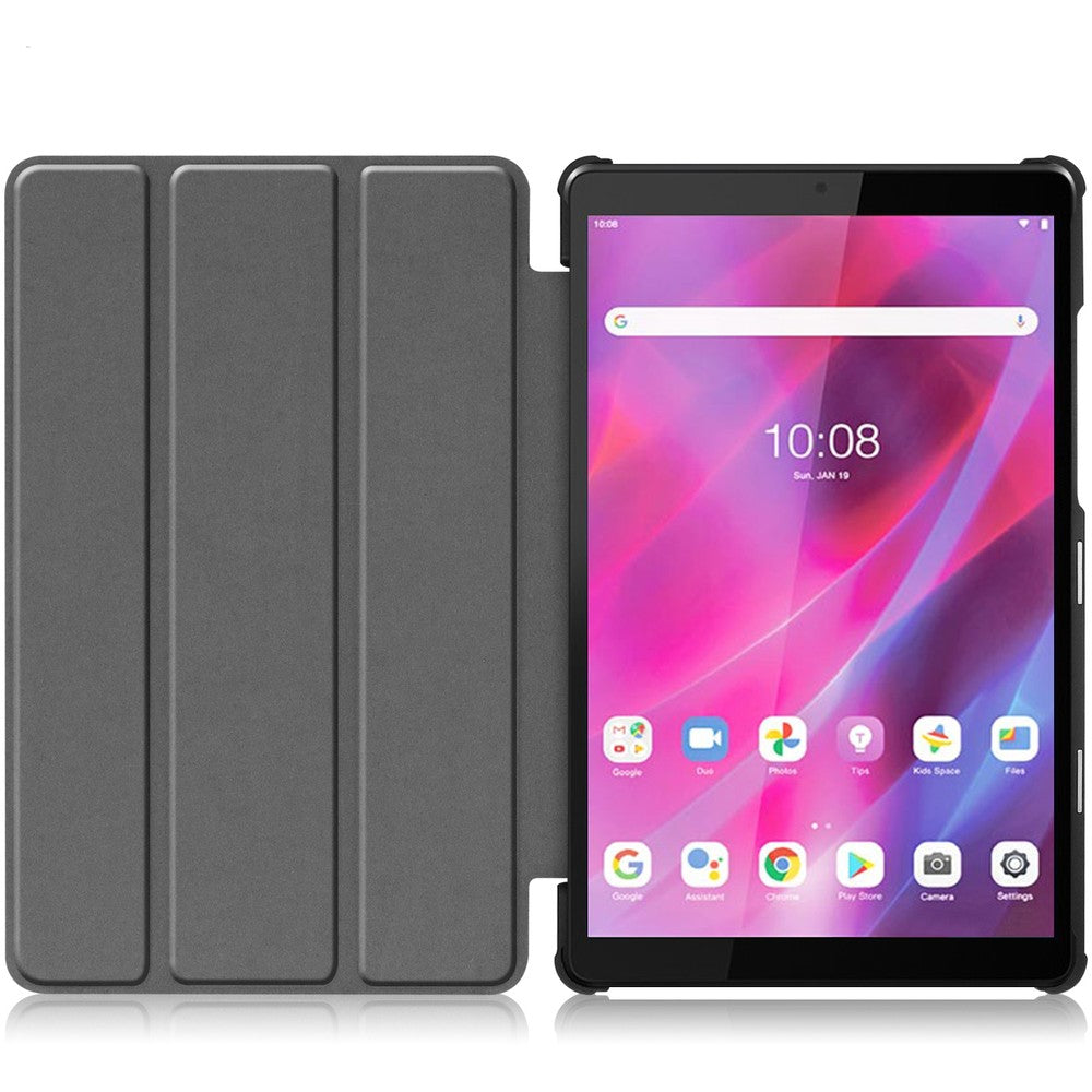 Schutzhülle Bizon Case Tab Croc für Lenovo Tab M8 Gen 3, Dunkelviolett