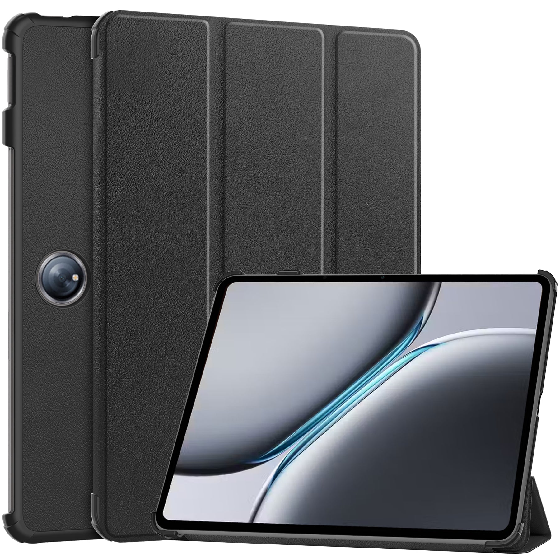 Schutzhülle für OnePlus Pad 2 / Pad Pro, Bizon Case Tab Croc, Schwarz