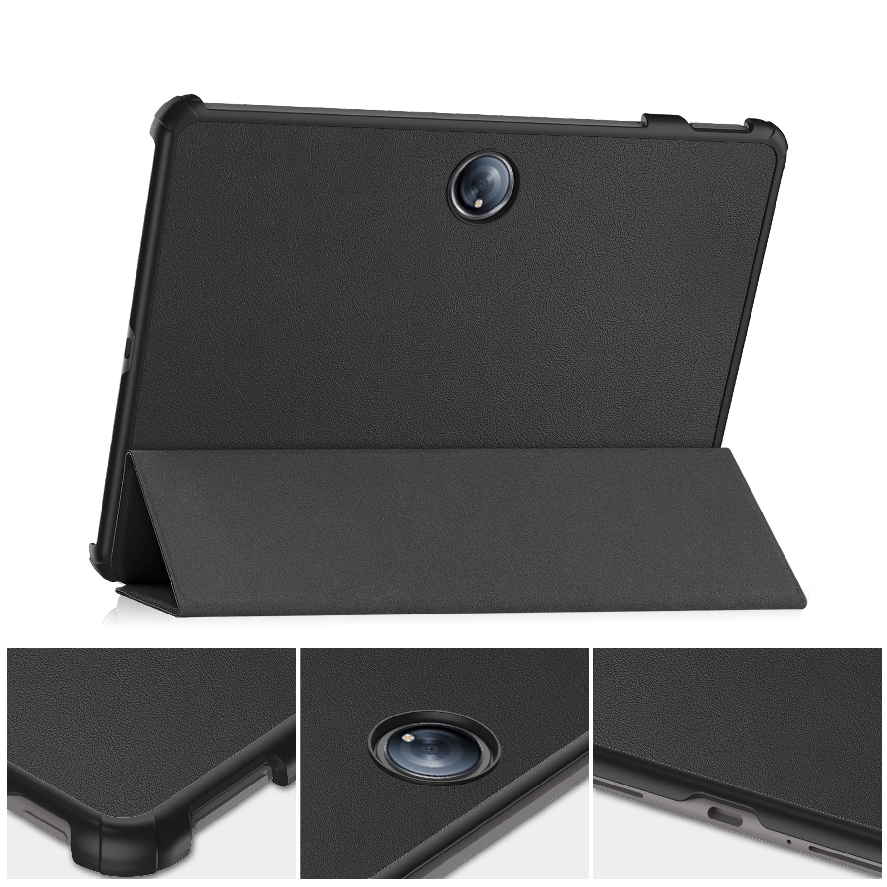Schutzhülle für OnePlus Pad 2 / Pad Pro, Bizon Case Tab Croc, Schwarz