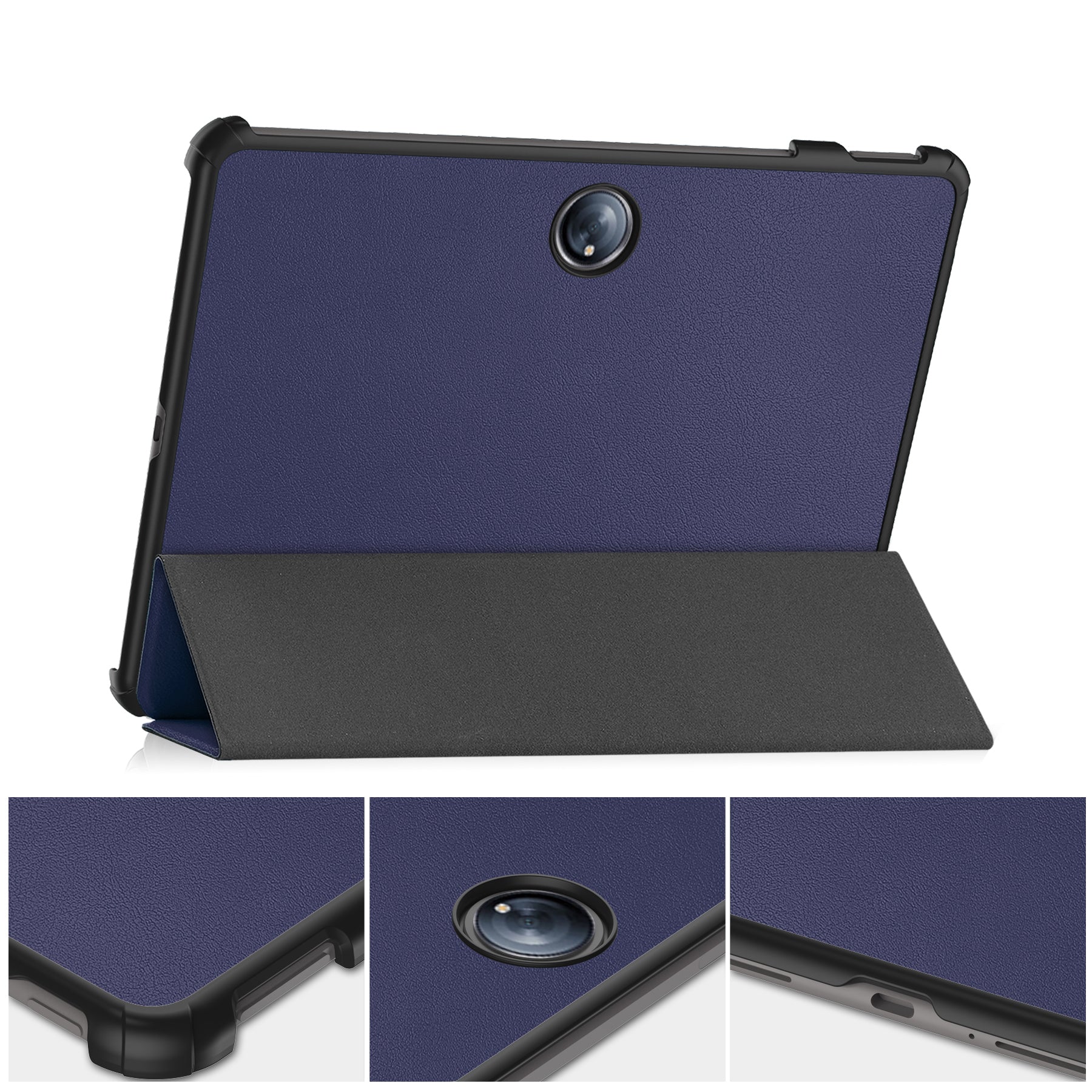 Schutzhülle für OnePlus Pad 2 / Pad Pro, Bizon Case Tab Croc, Dunkelblau