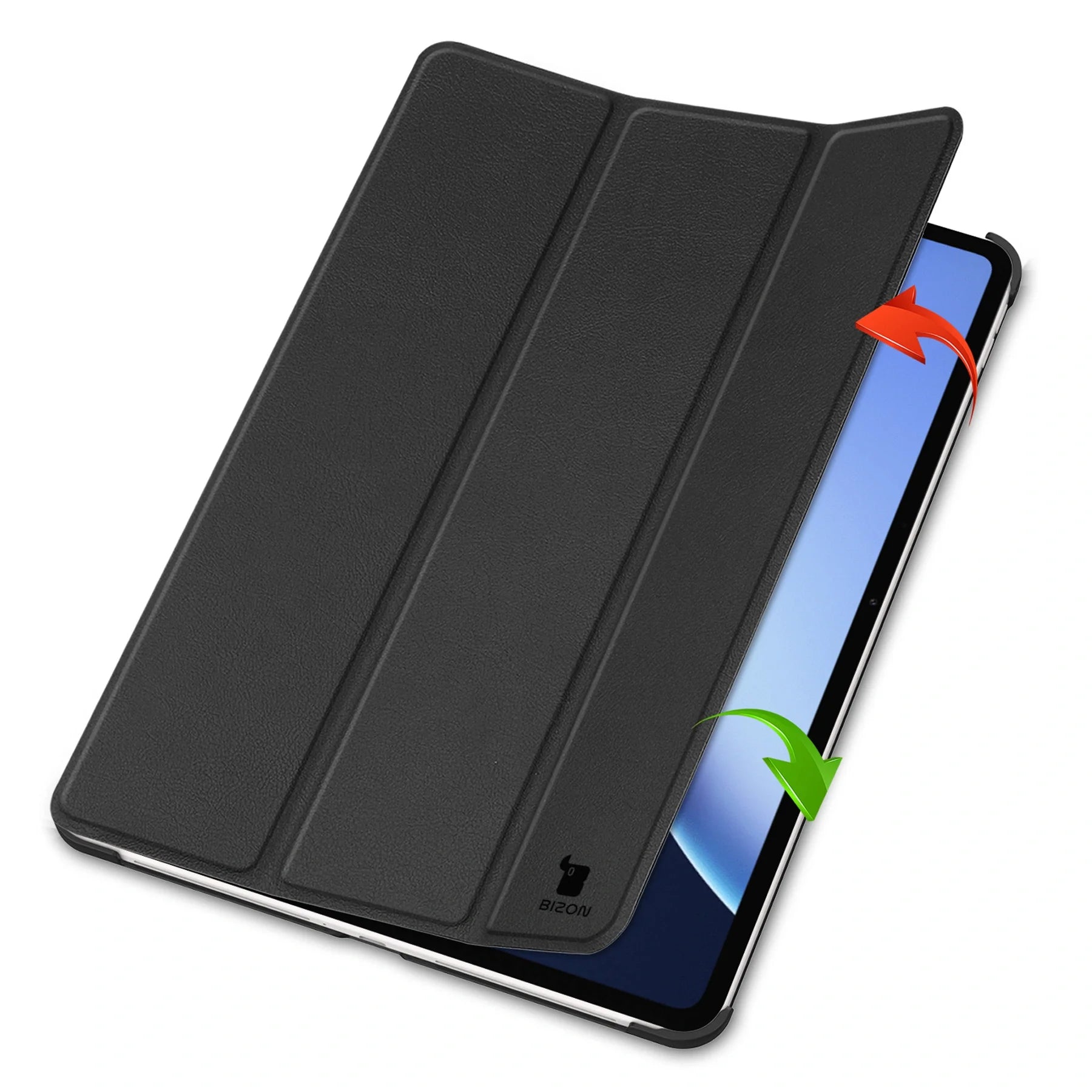 Schutzhülle für OnePlus Pad 3 / 2 Pro / OPPO Pad 4 Pro, Bizon Case Tab Croc, Schwarz