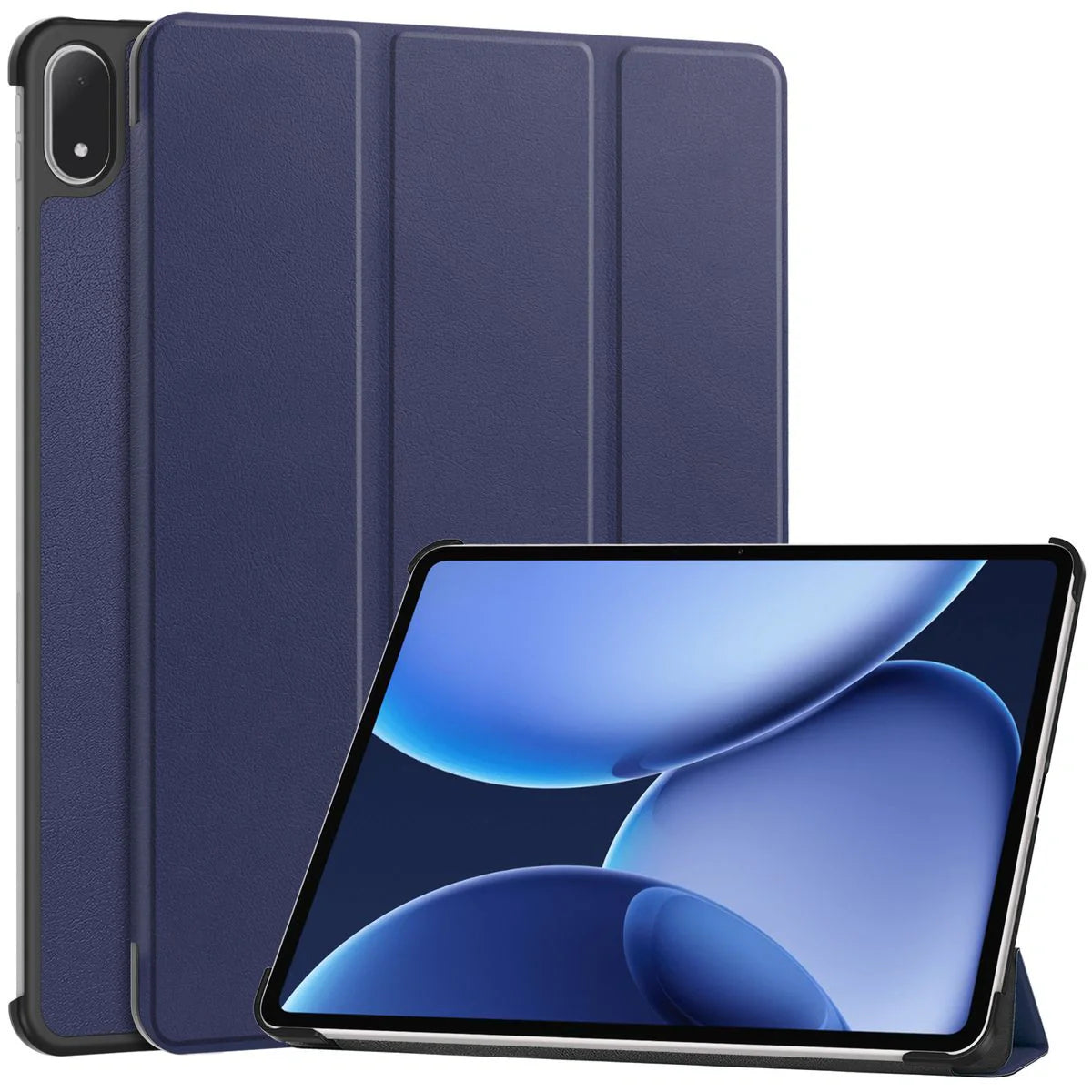 Schutzhülle für OnePlus Pad 3 / 2 Pro / OPPO Pad 4 Pro, Bizon Case Tab Croc, Dunkelblau