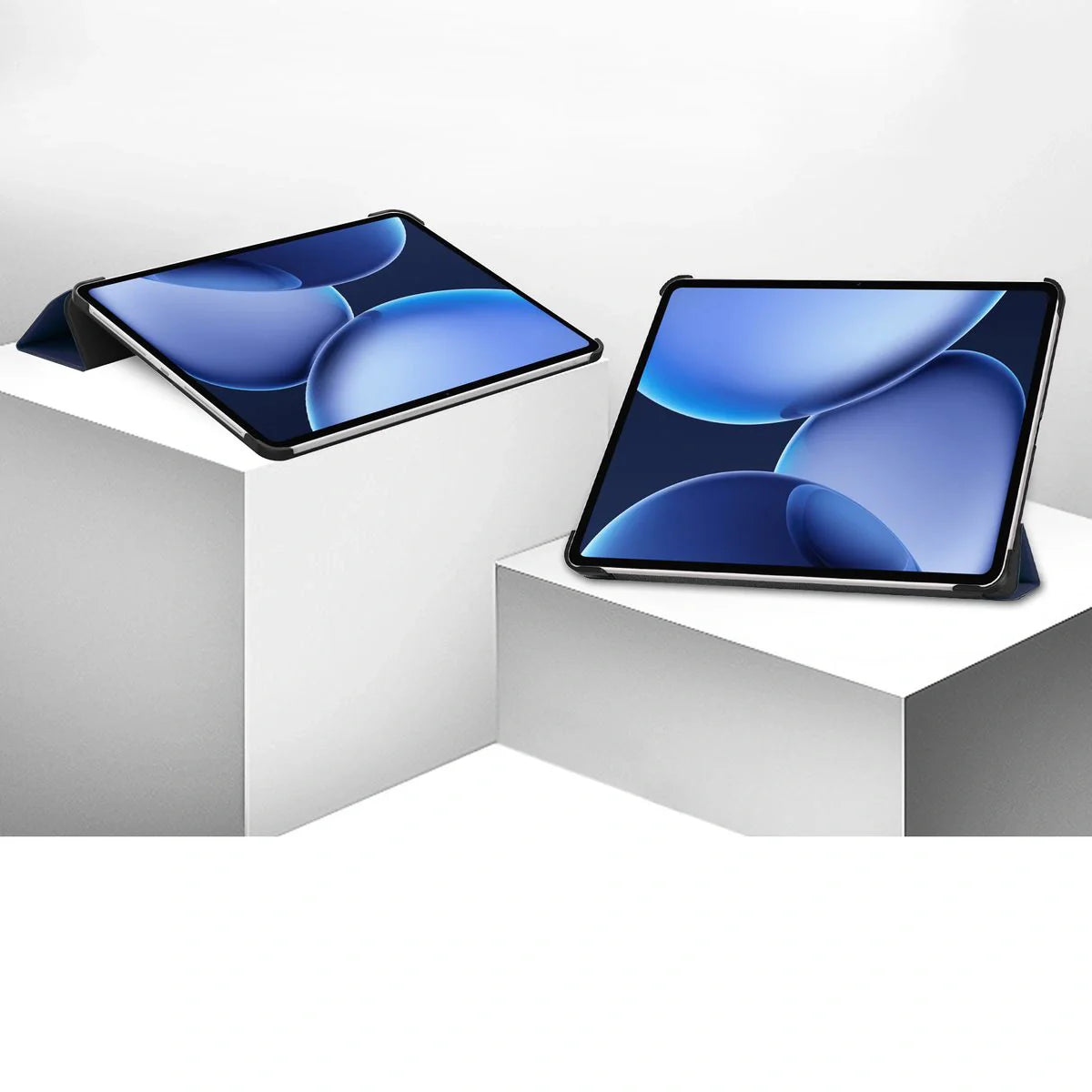 Schutzhülle für OnePlus Pad 3 / 2 Pro / OPPO Pad 4 Pro, Bizon Case Tab Croc, Dunkelblau