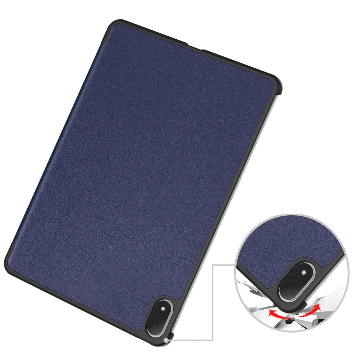 Schutzhülle für OnePlus Pad 3 / 2 Pro / OPPO Pad 4 Pro, Bizon Case Tab Croc, Dunkelblau