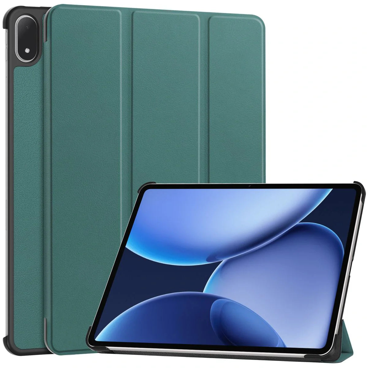 Schutzhülle für OnePlus Pad 3 / 2 Pro / OPPO Pad 4 Pro, Bizon Case Tab Croc, Dunkelgrün