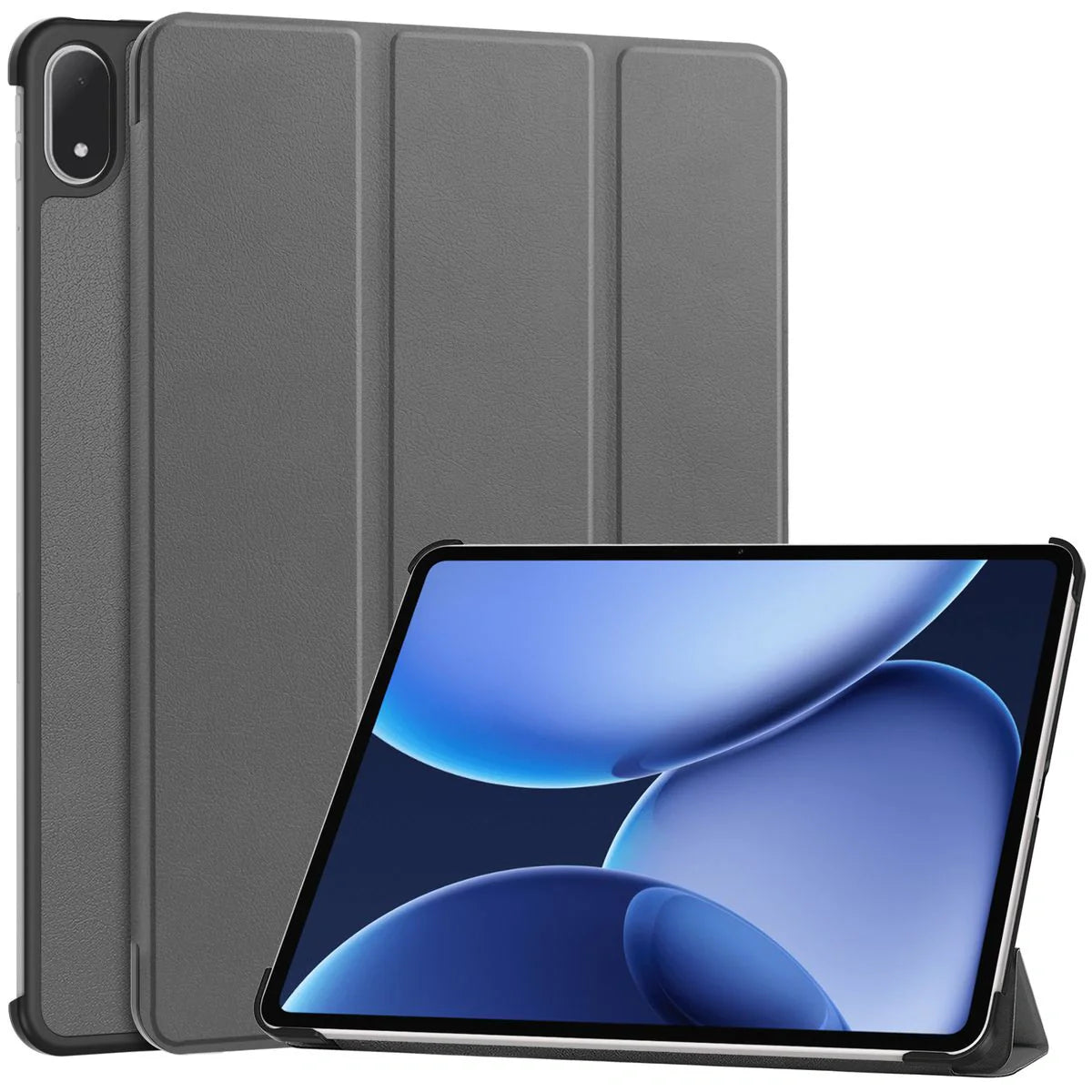 Schutzhülle für OnePlus Pad 3 / 2 Pro / OPPO Pad 4 Pro, Bizon Case Tab Croc, Grau