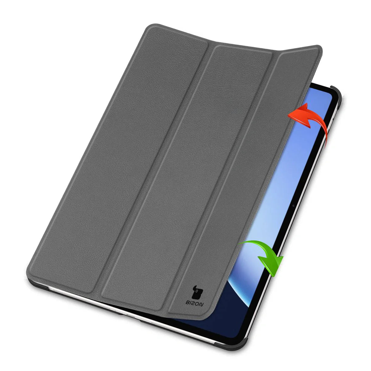 Schutzhülle für OnePlus Pad 3 / 2 Pro / OPPO Pad 4 Pro, Bizon Case Tab Croc, Grau