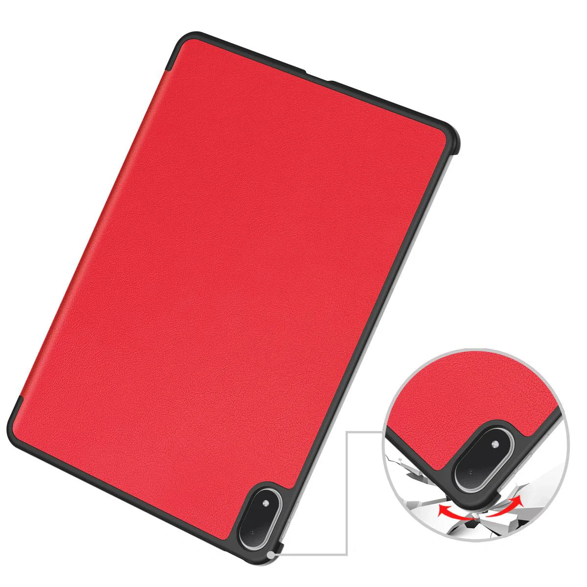 Schutzhülle für OnePlus Pad 3 / 2 Pro / OPPO Pad 4 Pro, Bizon Case Tab Croc, Rot
