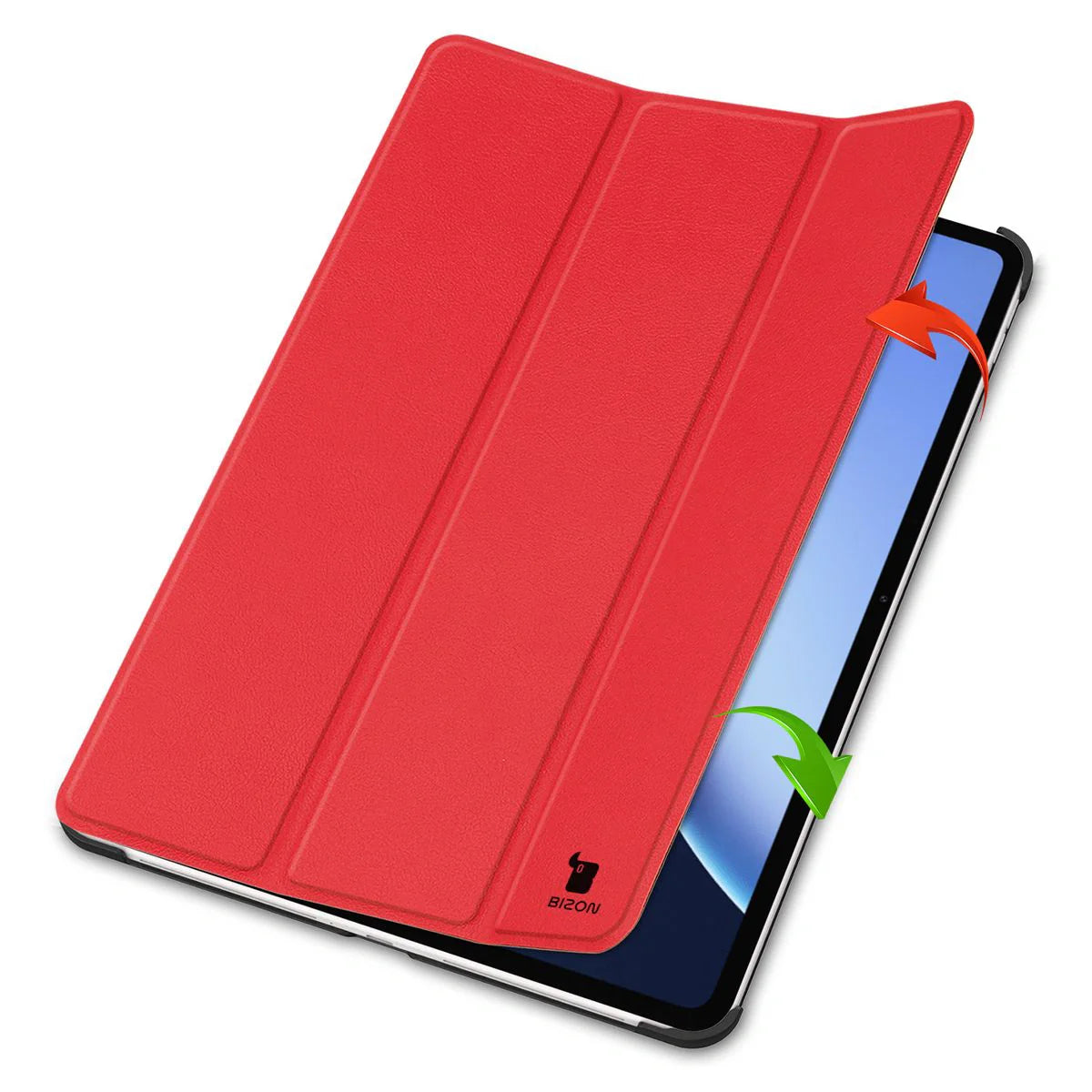 Schutzhülle für OnePlus Pad 3 / 2 Pro / OPPO Pad 4 Pro, Bizon Case Tab Croc, Rot