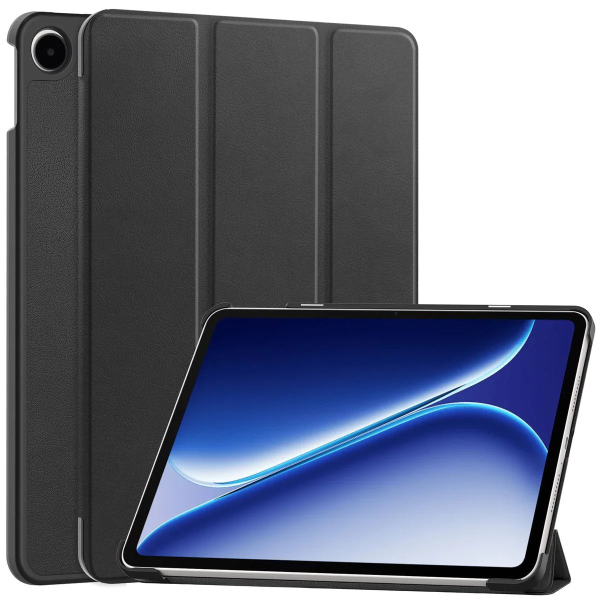 Schutzhülle für OnePlus Pad Go 2 / Oppo Pad Air5, Bizon Case Tab Croc, Schwarz