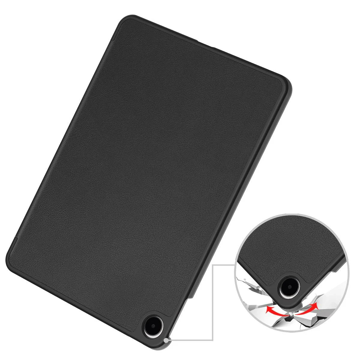 Schutzhülle für OnePlus Pad Go 2 / Oppo Pad Air5, Bizon Case Tab Croc, Schwarz