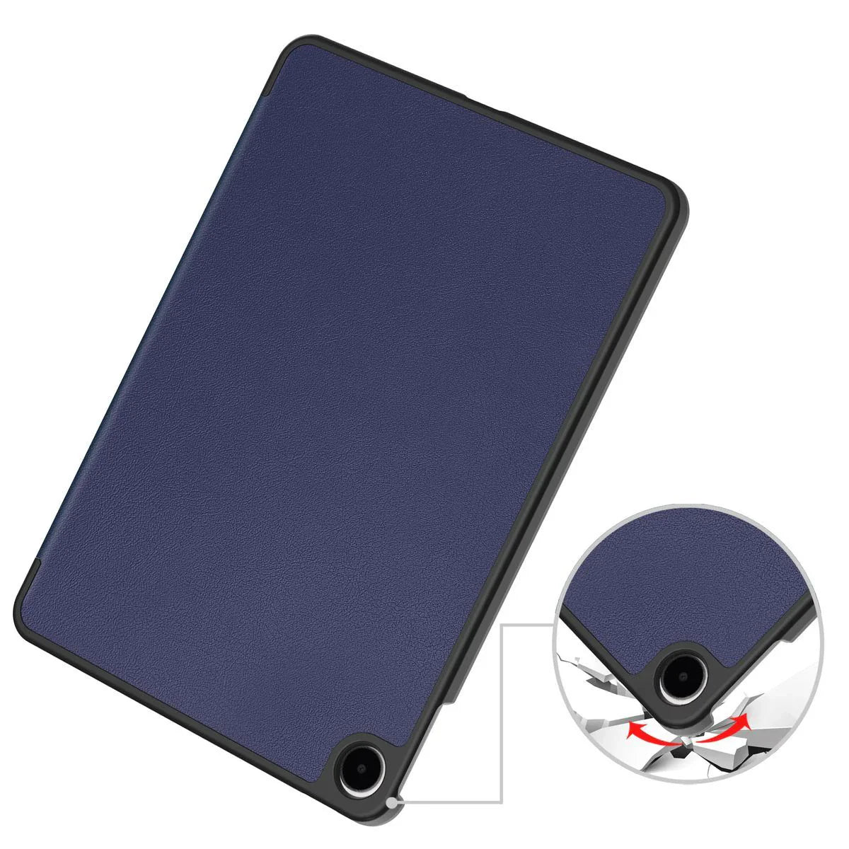 Schutzhülle für OnePlus Pad Go 2 / Oppo Pad Air5, Bizon Case Tab Croc, Dunkelblau