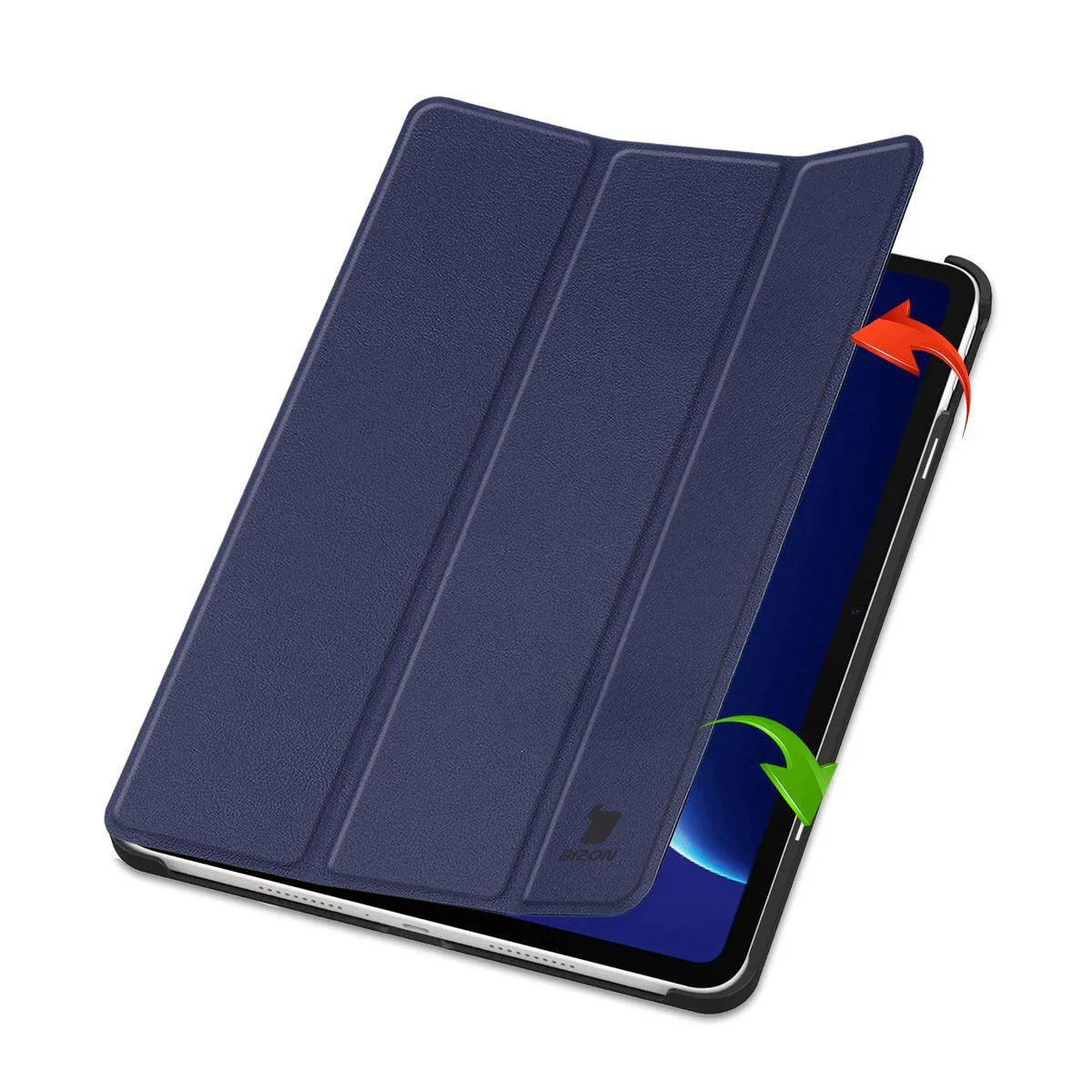 Schutzhülle für OnePlus Pad Go 2 / Oppo Pad Air5, Bizon Case Tab Croc, Dunkelblau