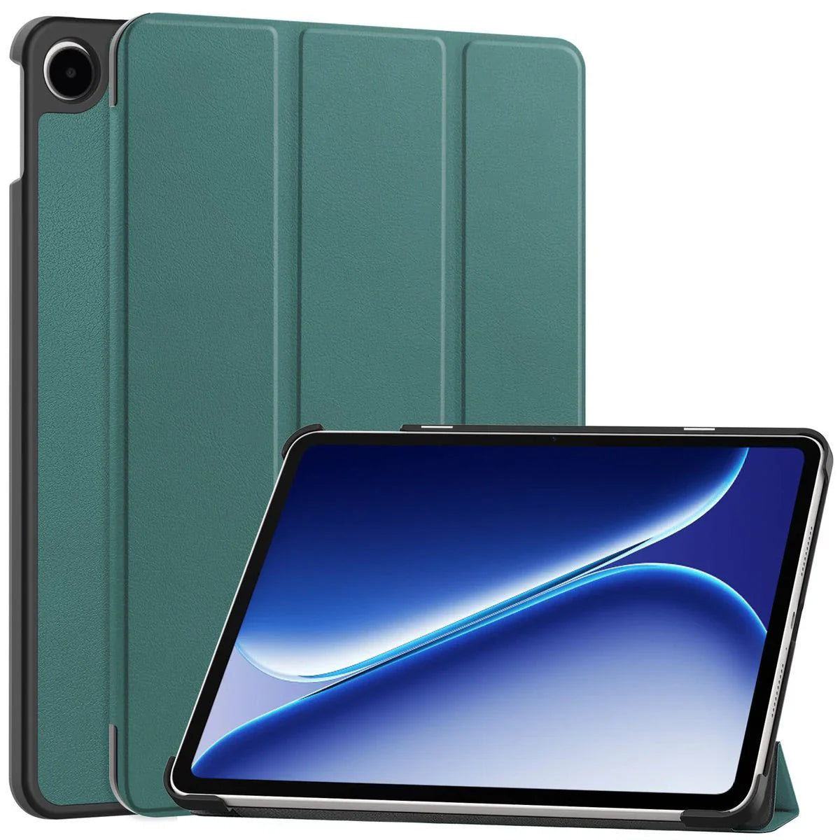 Schutzhülle für OnePlus Pad Go 2 / Oppo Pad Air5, Bizon Case Tab Croc, Dunkelgrün