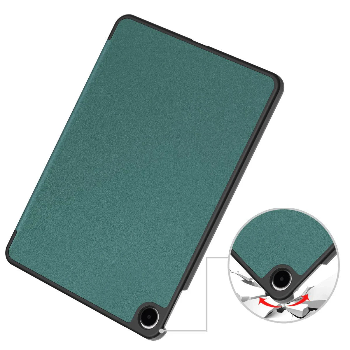 Schutzhülle für OnePlus Pad Go 2 / Oppo Pad Air5, Bizon Case Tab Croc, Dunkelgrün