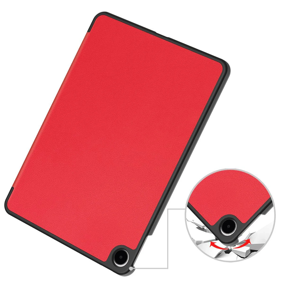 Schutzhülle für OnePlus Pad Go 2 / Oppo Pad Air5, Bizon Case Tab Croc, Rot