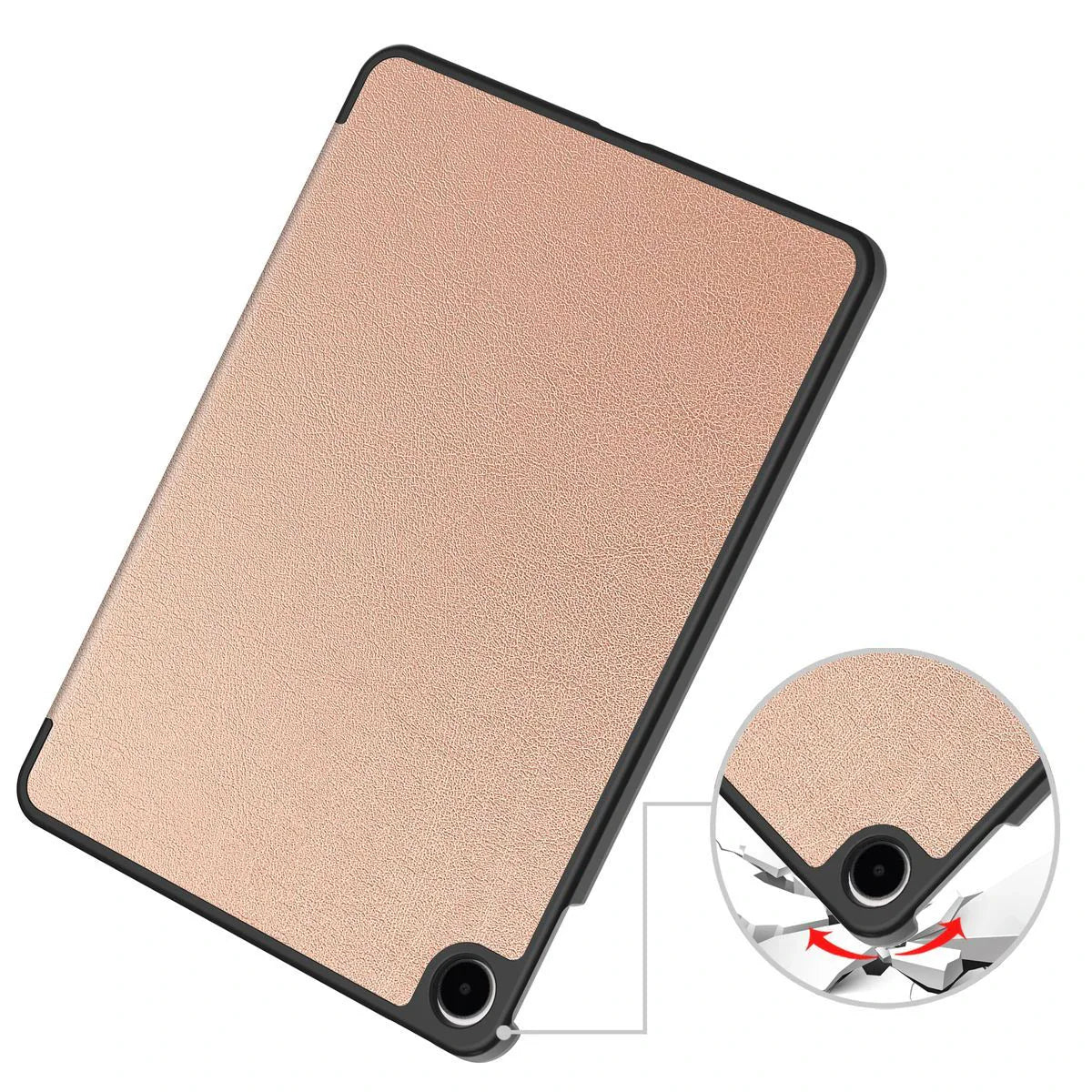Schutzhülle für OnePlus Pad Go 2 / Oppo Pad Air5, Bizon Case Tab Croc, Rosegold