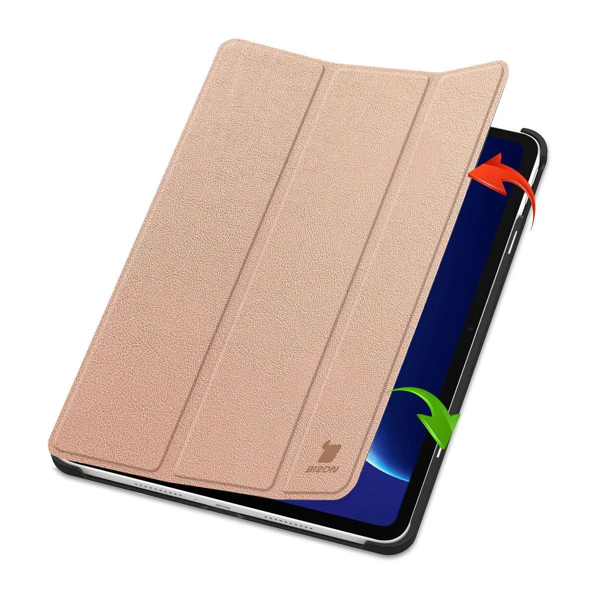 Schutzhülle für OnePlus Pad Go 2 / Oppo Pad Air5, Bizon Case Tab Croc, Rosegold